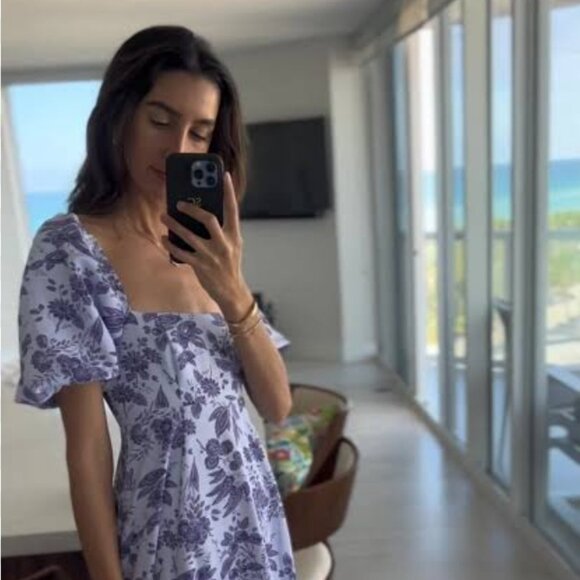 Hill House Home - Matilda Dress in Lilac Tonal Floral (S) - Picture 1 of 6